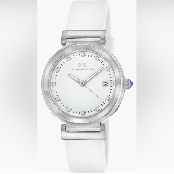 PORSAMO BLEU women’s DahliaSilicone StrapWatch, 34mmColor: Silver-White - Picture 2 of 5